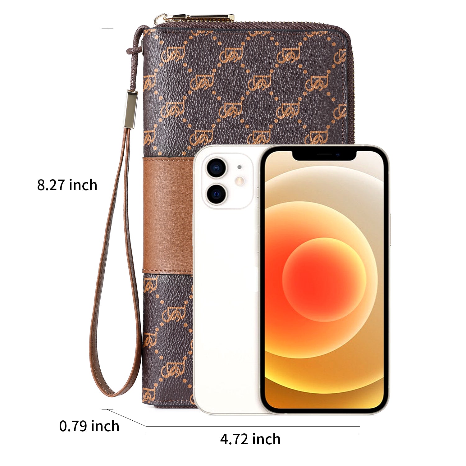 Savill Clutch Wristlet Wallet for Women - Elegant Pattern Design, RFID Blocking, Small Crossbody Purse - Perfect for Parties, Weddings & Evening Events