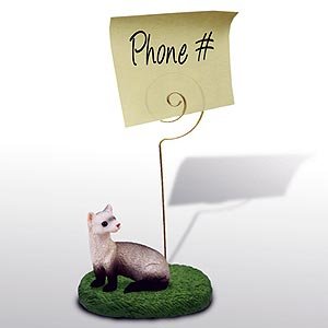 Funny Ferret Note Holder - Cute Animal Memo Clip for Office, Kitchen & Home Organization - Perfect for Fridge, Bulletin Board & Desk Accessories