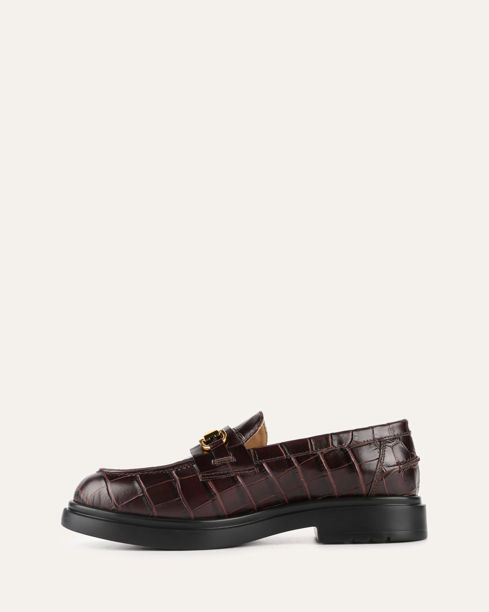 Julio Genuine Leather Loafers for Men - Chocolate Brown Crocodile Embossed Slip-On Shoes - Comfortable & Stylish for Business, Casual, and Office Wear
