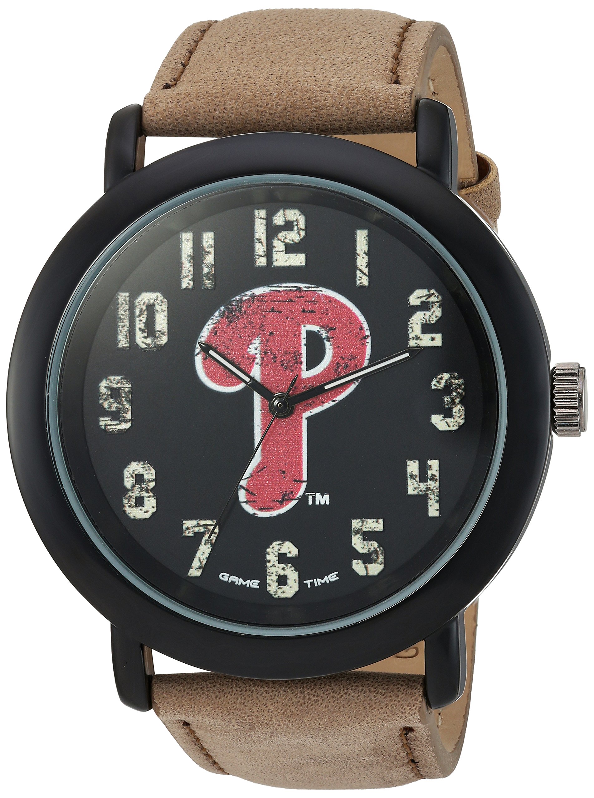 Vintage Japanese-Quartz Watch for Men - Leather Strap, Beige (MLB-TBK-PHI) | Casual & Office Wear