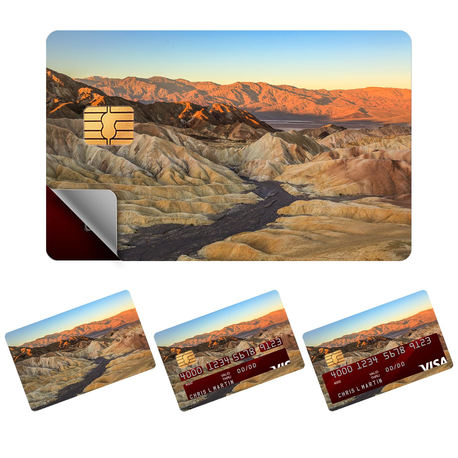 Custom Waterproof Credit Card Stickers - Personalized Debit Card Skins - Anti-Wrinkle Card Decals for Wallet Protection | Perfect for Travel, Shopping & Contactless Payments