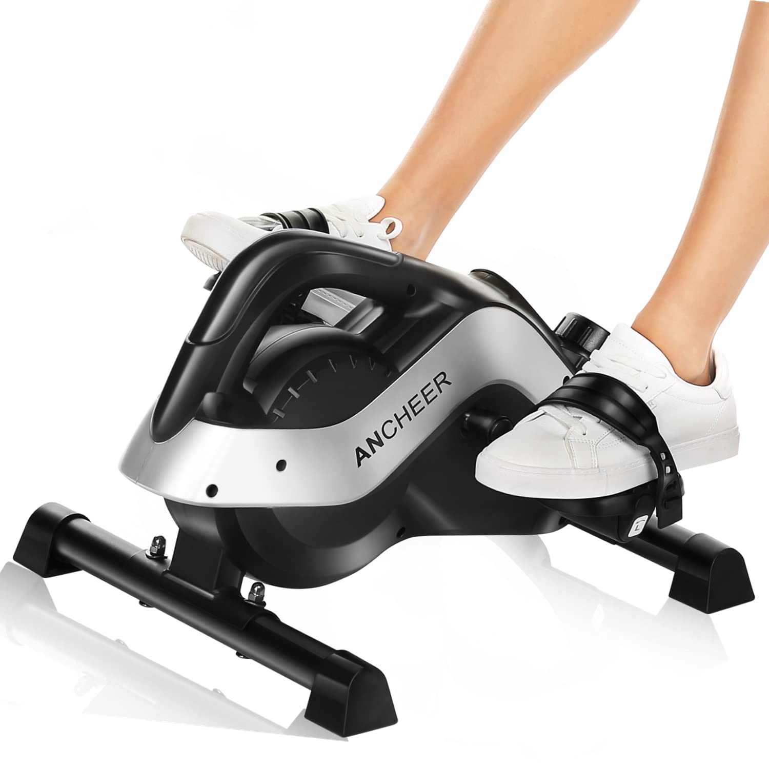 ANCHEER Under Desk Bike Pedal Exerciser - Magnetic Mini Exercise Bike for Arm & Leg Recovery, Physical Therapy Equipment for Home & Office Use - Perfect for Sitting Workouts, Rehabilitation & Sedentary Lifestyle Fitness