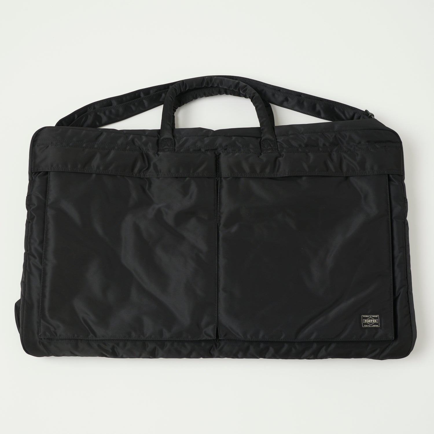Porter Yoshida & Co. Tanker 2-Way Duffle Bag Large - Premium Black Travel Duffel for Men & Women | Gym, Weekend Getaway & Business Trips