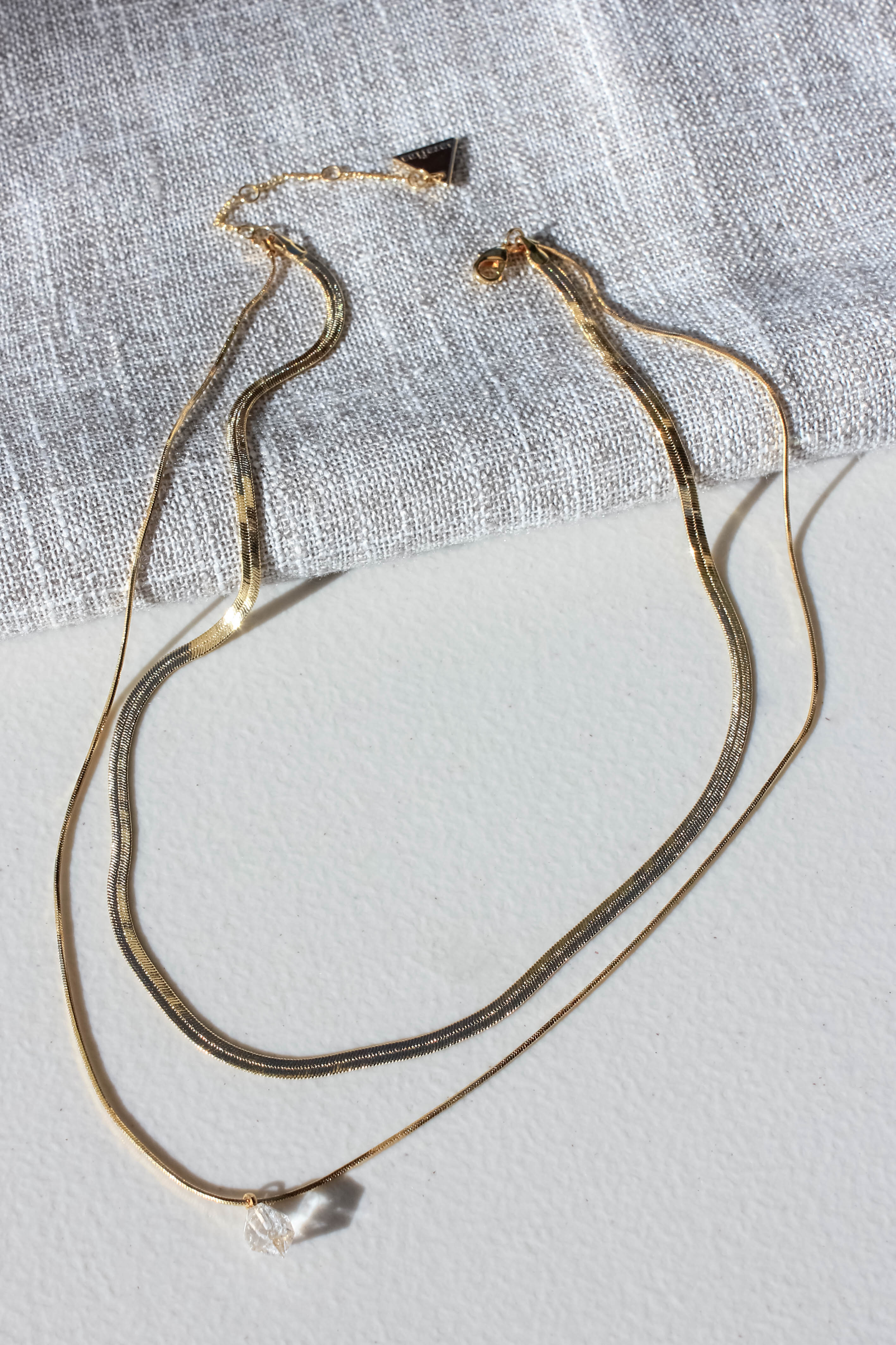 Raw Quartz Layered Necklace - Natural Stone Jewelry for Women | Boho Chic Accessory for Everyday Wear, Layering & Special Occasions
