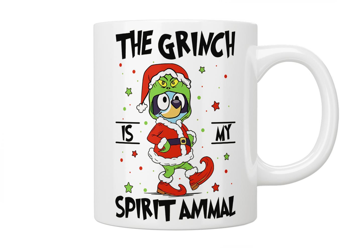 Bluey: The Grinch Is My Spirit Animal - Fun Christmas Gift for Kids & Fans | Family Holiday Movie Night