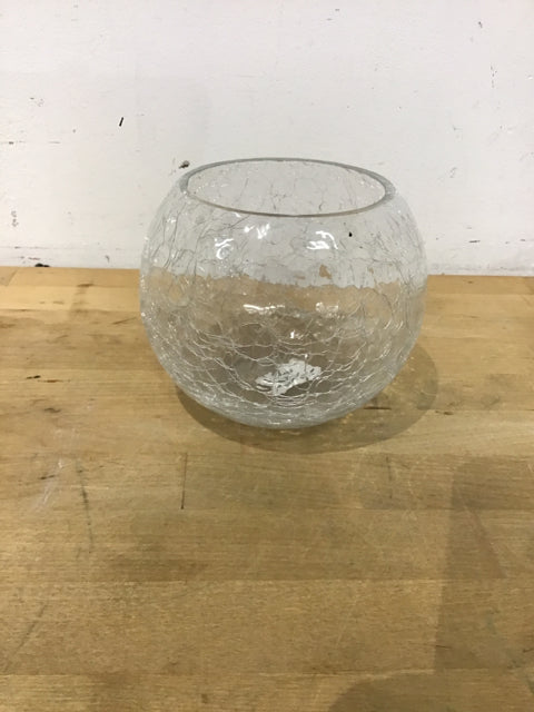 5-Piece Crackled Glass Vase Set for Home Decor - Elegant Flower Vases for Centerpieces, Wedding, Dining Table, and Living Room Decor