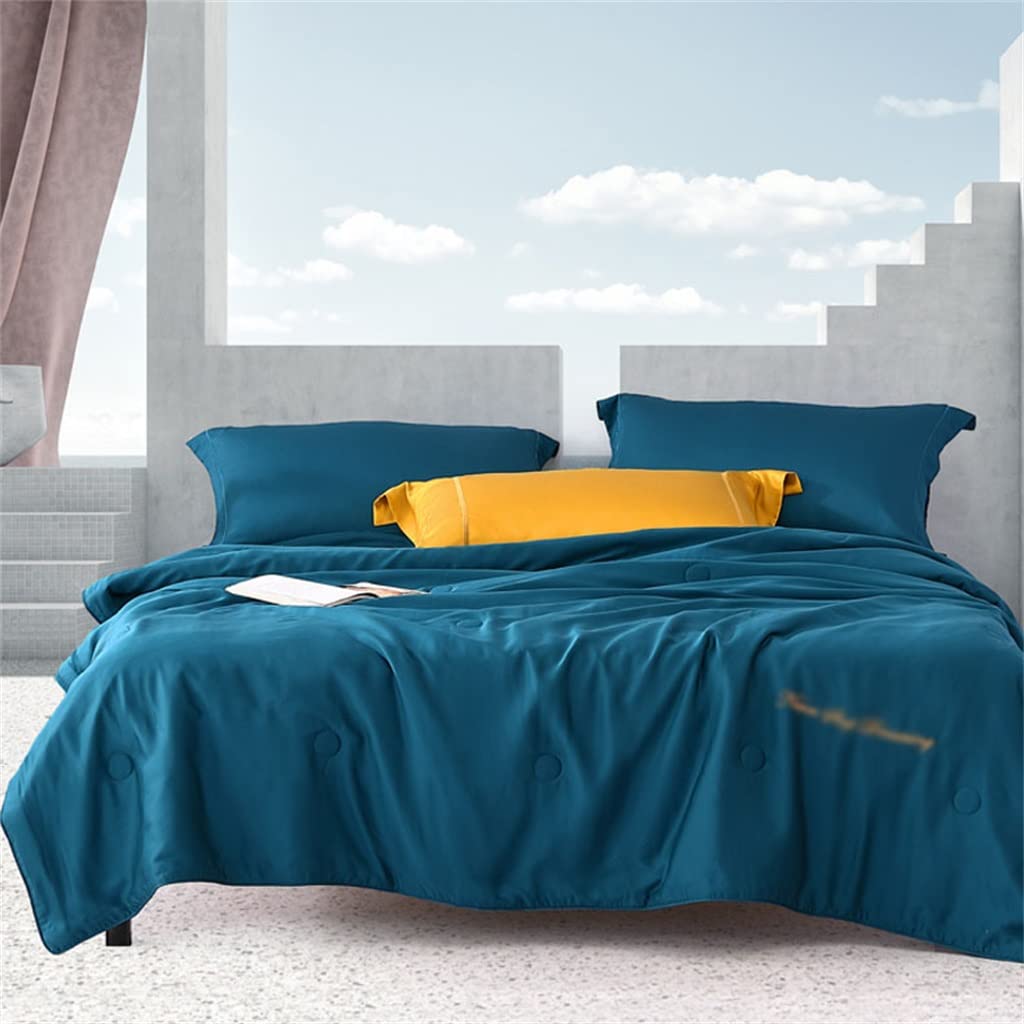 Premium Tencel Cooling Summer Quilt - Lightweight Air Conditioner Blanket, Machine Washable, 200x230cm (Queen Size) - Perfect for Hot Sleepers & Bedroom AC Use
