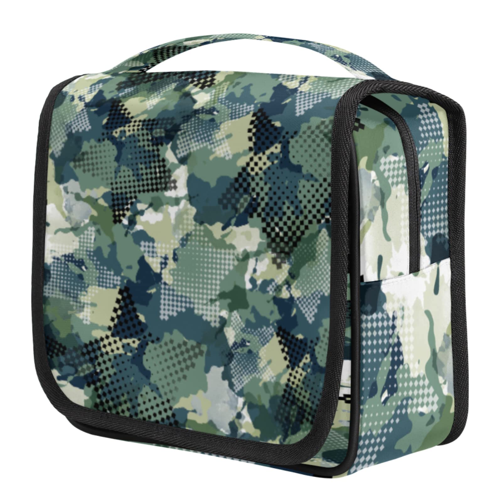 Camouflage Travel Toiletry Bag - Waterproof Cosmetic Organizer for Men & Women, Perfect for Camping & Gym