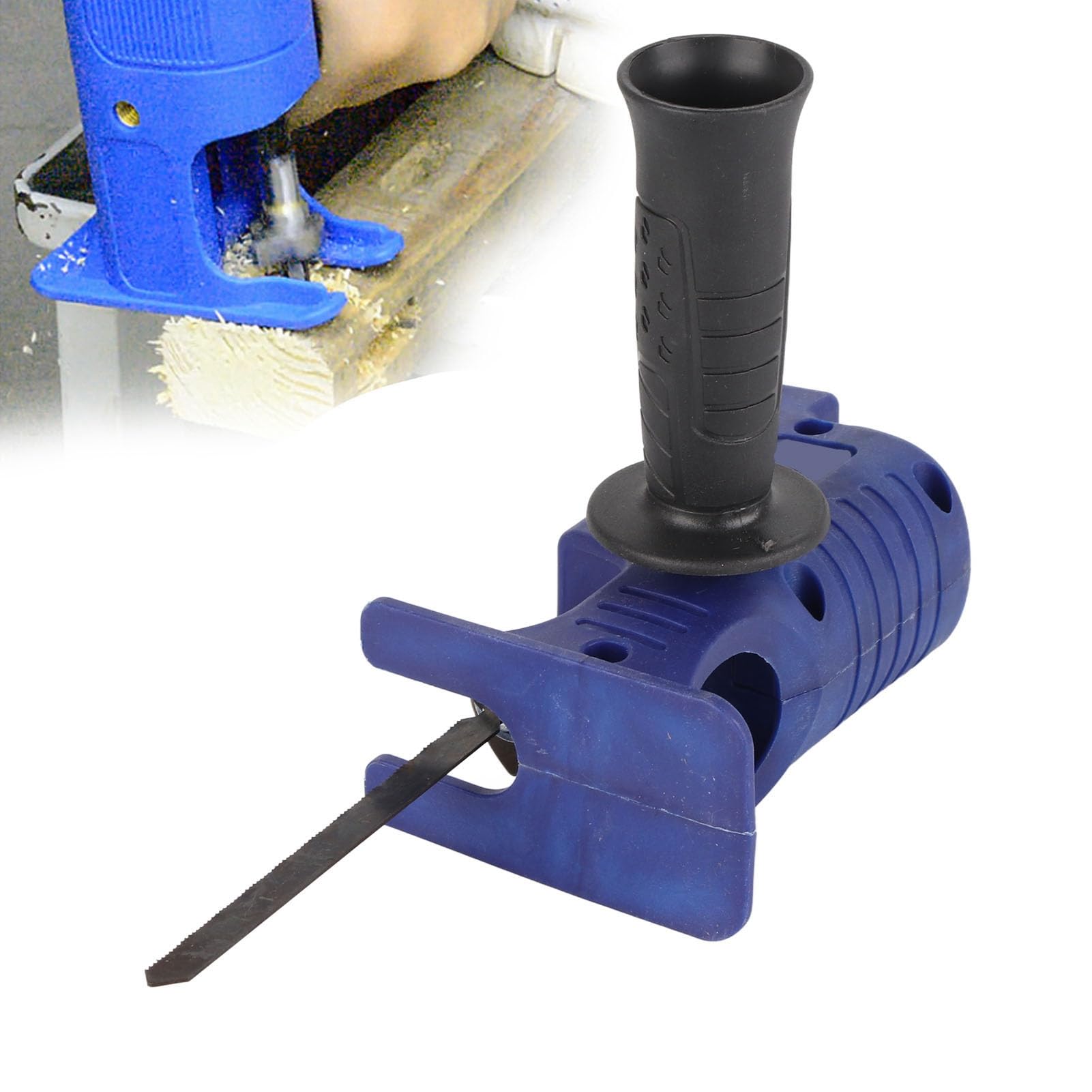 Electric Drill to Reciprocating Saw Adapter - Power Tool Attachment for Wood & Metal Cutting | Portable Jig Saw Converter for DIY Projects, Home Renovation & Carpentry Work | Compatible with Most Electric Drills