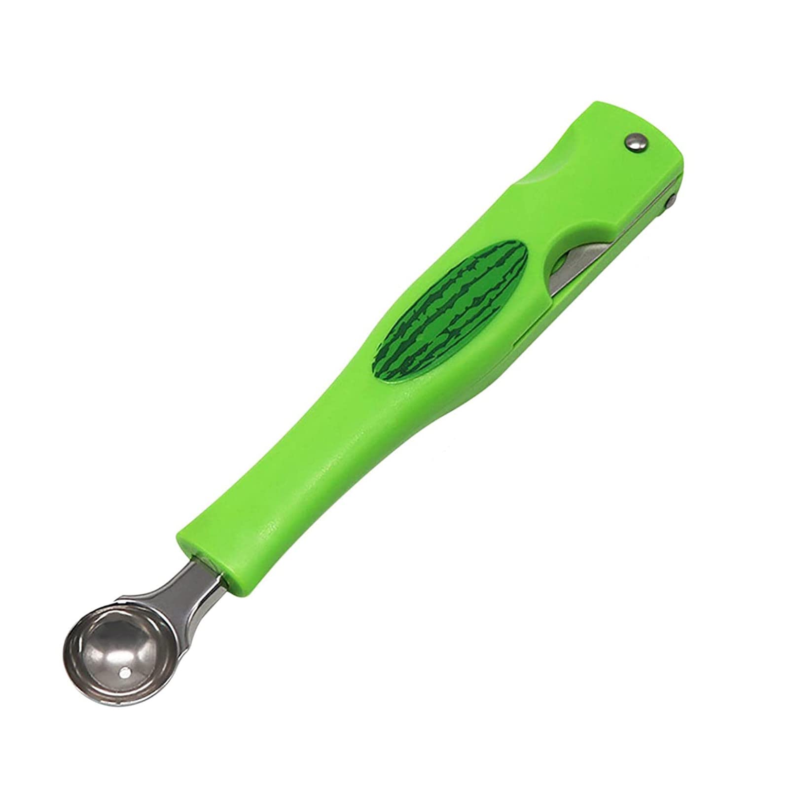 Stainless Steel Watermelon Splitter & Melon Baller Set - 3-in-1 Fruit Scoop, Cutter and Carving Tool for Watermelons, Cantaloupes & Honeydews - Perfect for Summer BBQs, Picnics and Fruit Platters
