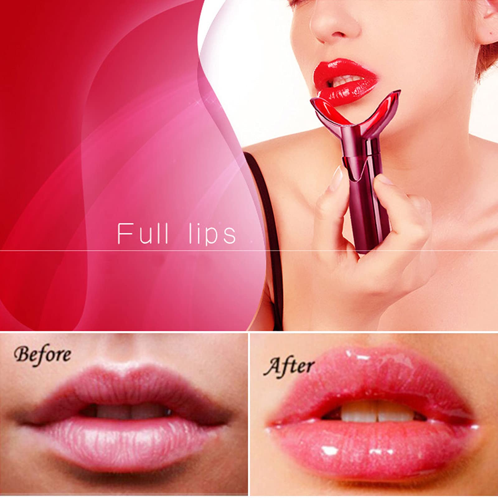 Natural Lip Plumper Pump for Fuller, Bigger & Sexier Lips - Enhance & Enlarge Your Pout - Perfect for Date Night, Selfies & Special Occasions