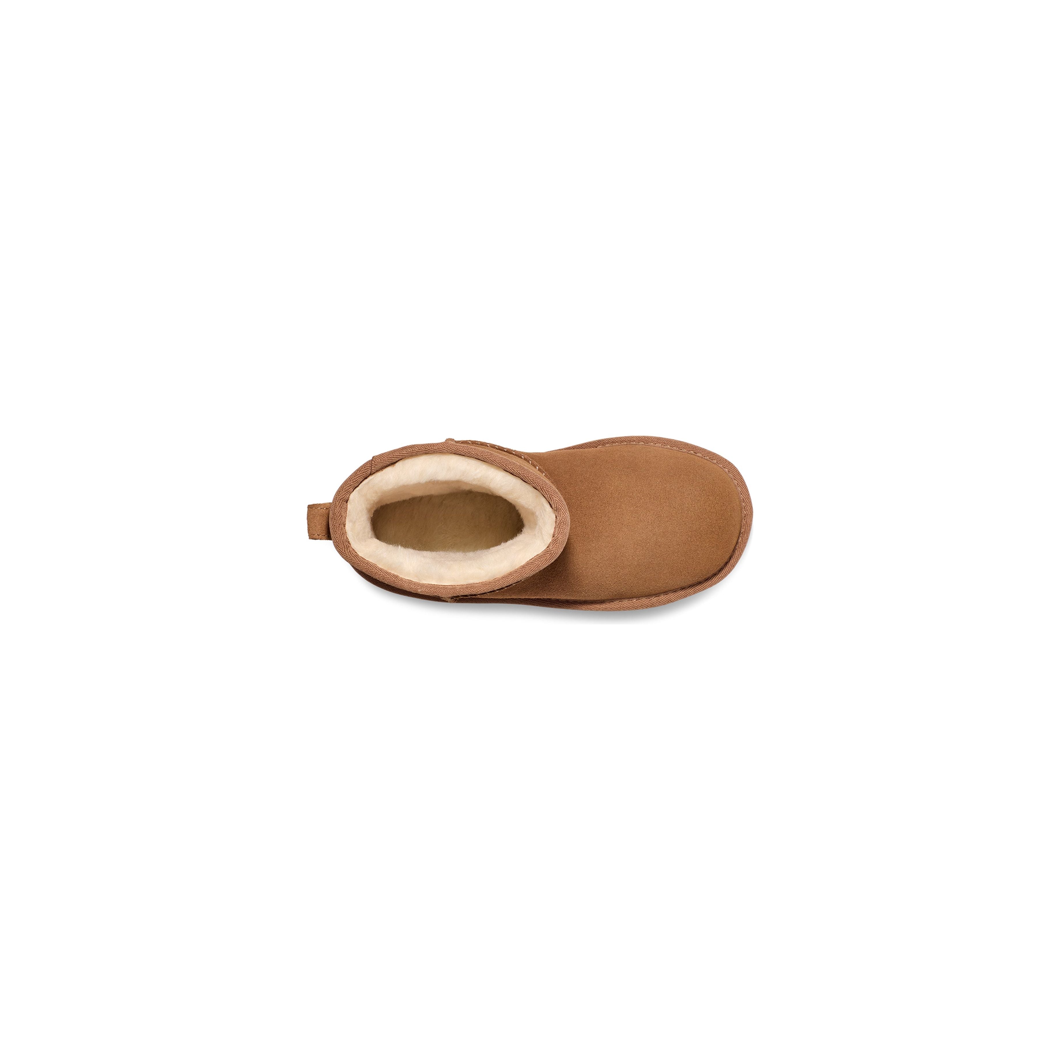 UGG Kid's Classic Mini Platform Boots in Chestnut - Warm Winter Boots for Girls & Boys - Perfect for School, Snow Days & Outdoor Adventures