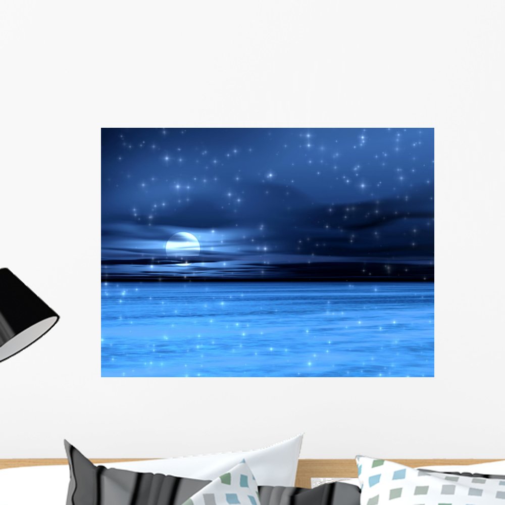Snow Scene Peel and Stick Wall Decals - 24x18 Inches Medium Size (WM208545) | Easy DIY Home Decor for Living Room, Bedroom & Nursery