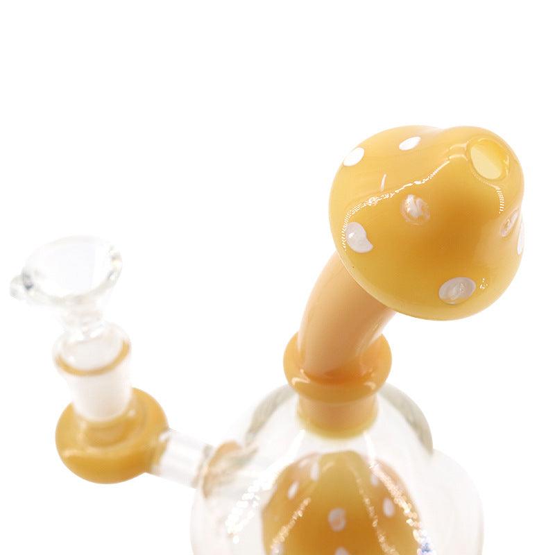 Premium Borosilicate Glass Mushroom Bong - Handcrafted Hookah Pipe for Smooth Smoking | Lightweight & Portable Design | Perfect for Home Use, Parties & Outdoor Adventures