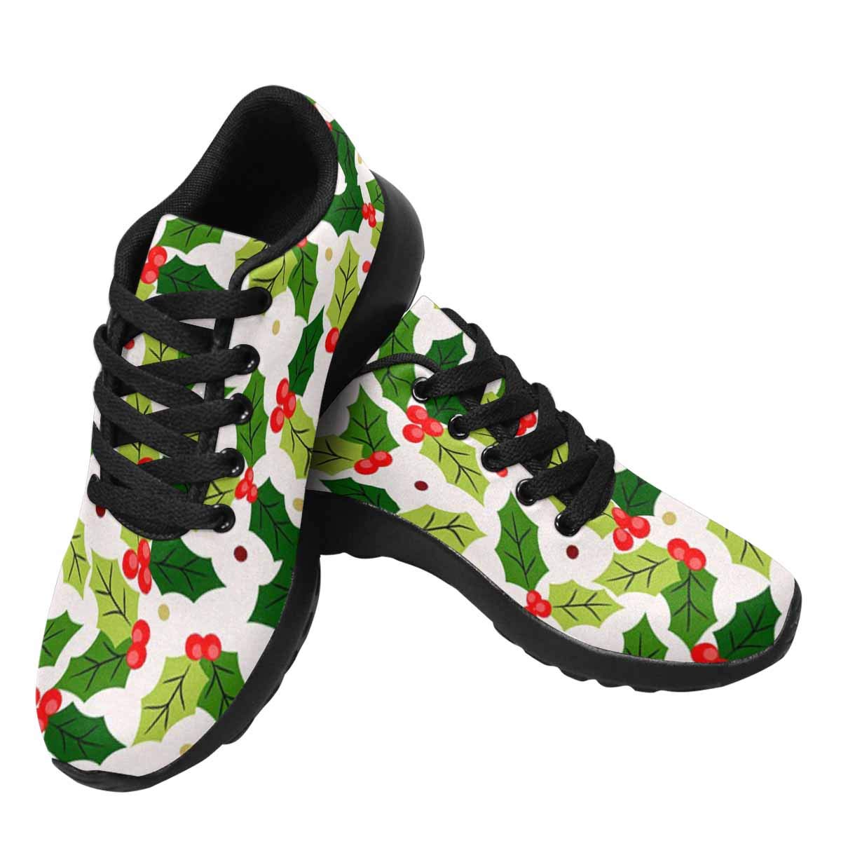 InterestPrint Women's Running Shoes - Lightweight Breathable Athletic Sneakers for Jogging, Gym & Casual Wear | Christmas Snowman Design | Perfect for Holiday Gifts, Winter Sports & Everyday Fashion