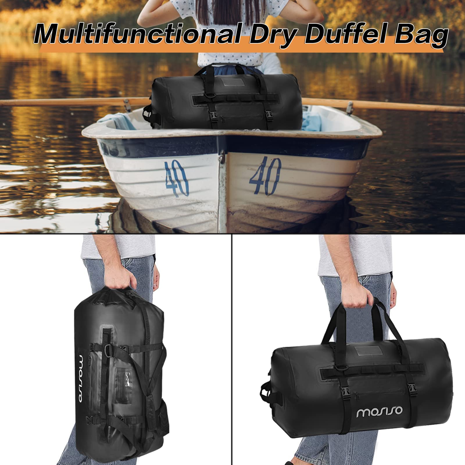 MOSISO Waterproof Camera Backpack 60L - DSLR Travel Bag with Tripod Holder & Laptop Compartment (Fits 15-16 Inch Laptop) - Hardshell Case Compatible with Canon Nikon Sony Cameras - Gray - Perfect for Outdoor Photography, Hiking & Air Travel
