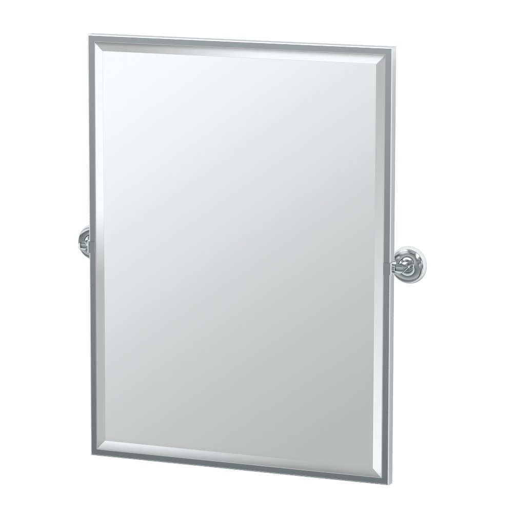 Gatco 5079FS Designer II Large Framed Rectangle Pivot Mirror - 32.5
