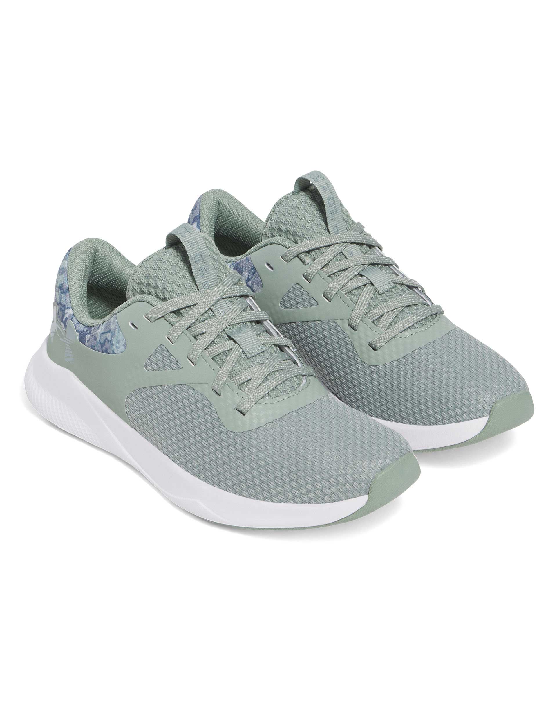 Charged Aurora 2+ Running & Training Shoes for Men/Women - Lightweight Silica Green/White/Metallic Silica Athletic Shoes for Gym, Jogging & Outdoor Workouts