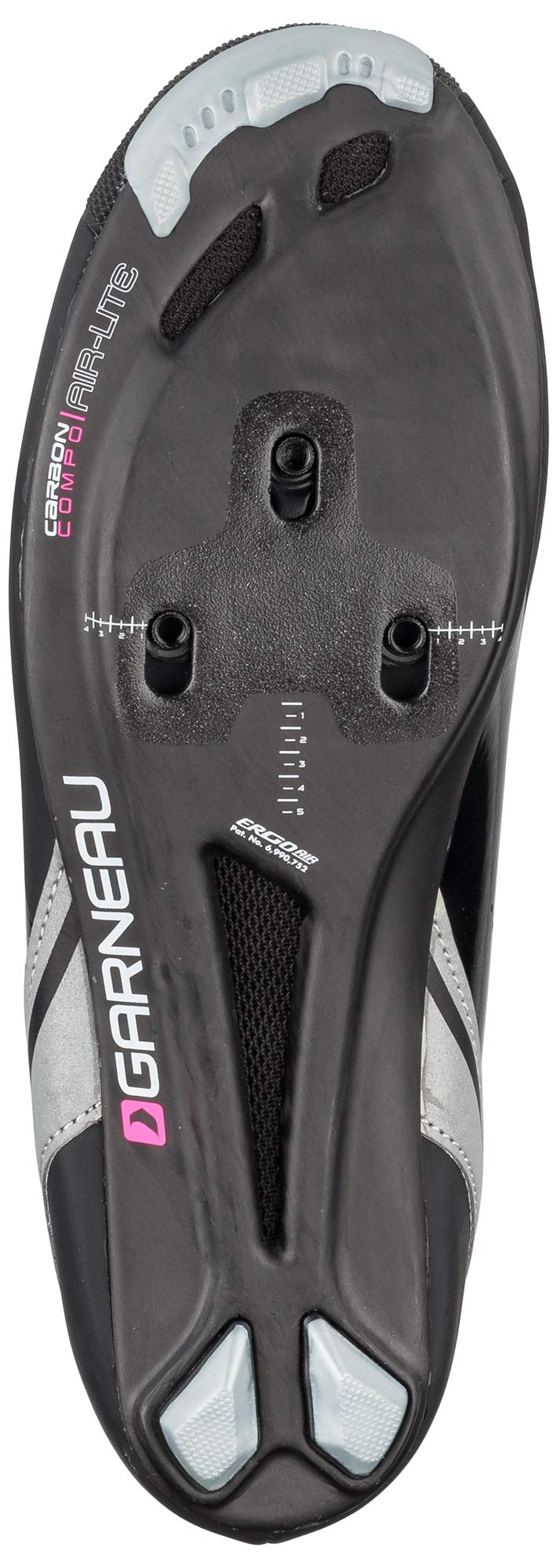 Louis Garneau Women's Carbon LS-100 II Cycling Shoes Size 40.5 Black/Pink - Lightweight Road Bike Shoes for Women with Carbon Sole | Perfect for Competitive Cycling & Indoor Training