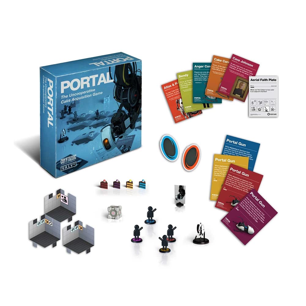 Portal: The Uncooperative Cake Acquisition Board Game by Cryptozoic - Fun Strategy Game for Friends & Family Game Nights