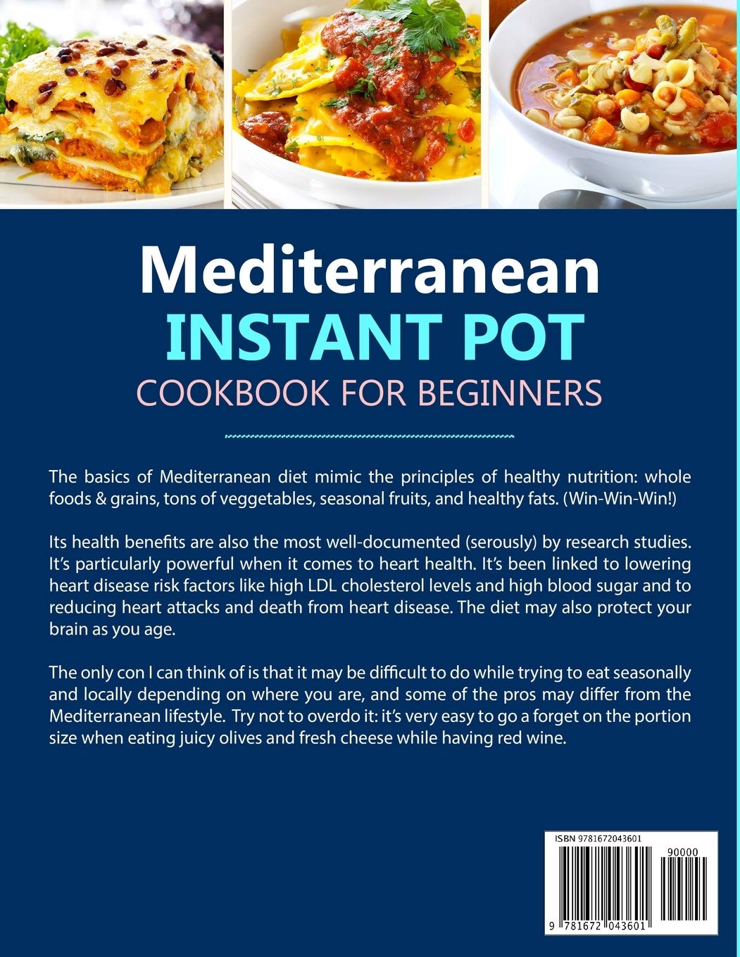 Mediterranean Instant Pot Cookbook: Easy & Healthy Instant Pot Recipes for Beginners | Quick Mediterranean Diet Meals for Busy Weeknights & Family Dinners