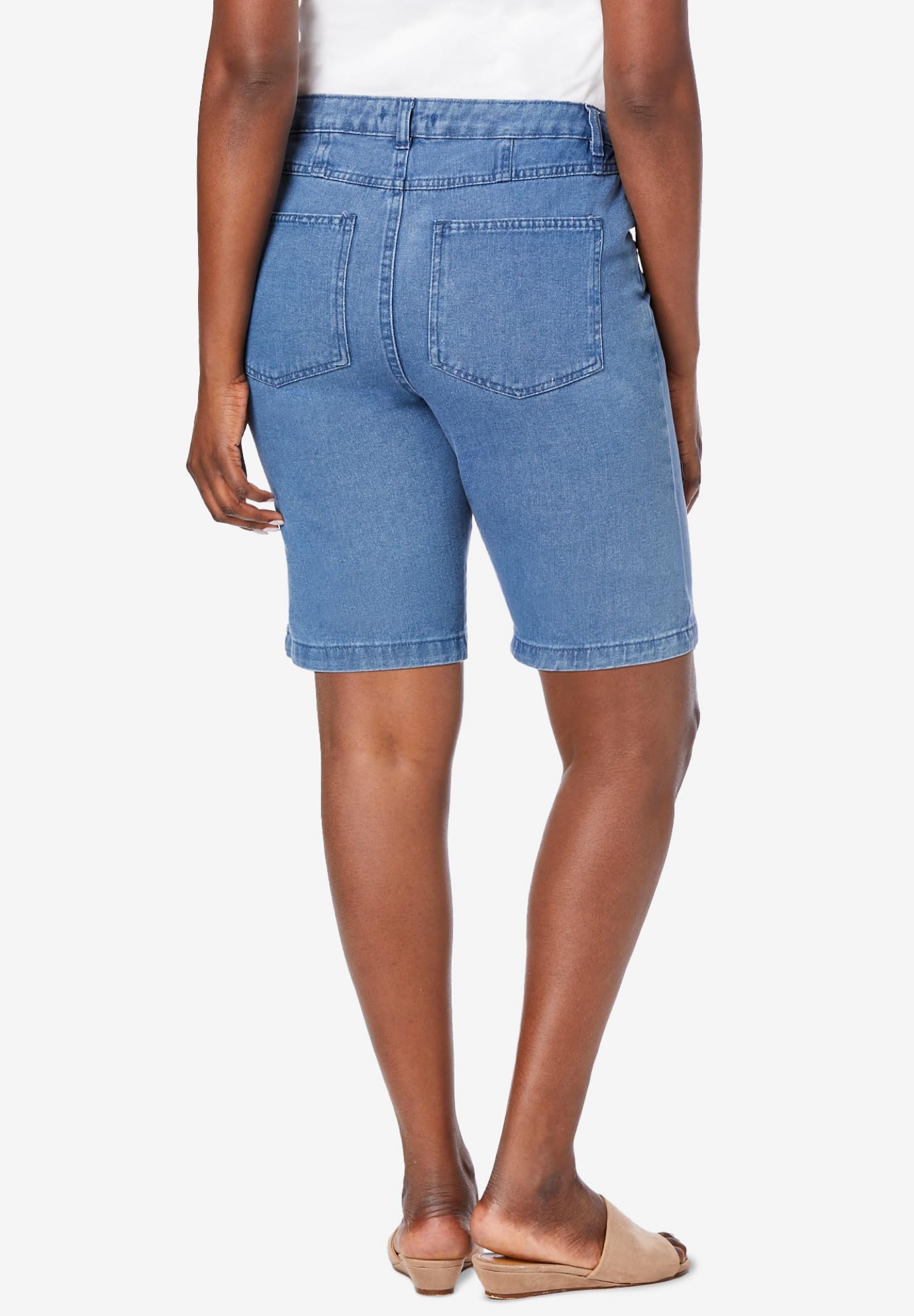 Jessica London Plus Size Denim Shorts for Women - Casual Summer Wear