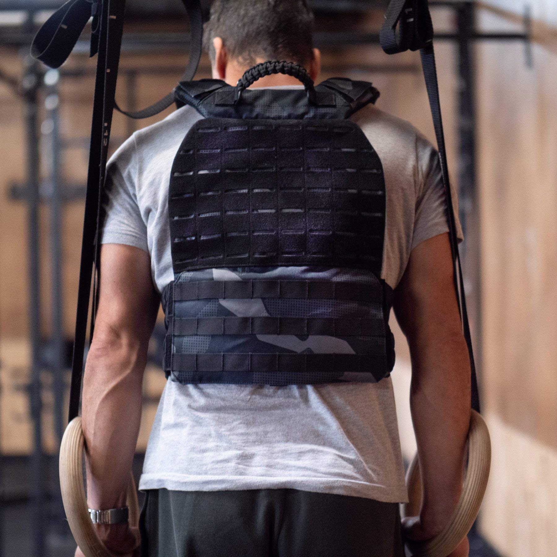 Tribe WOD Weight Vest Plates 5.75-13.75lb | Premium Steel Plate Carrier Weights for CrossFit, HIIT, Running & Strength Training | Adjustable Weight System for Fitness & Military Training | Perfect for Home Gym, Outdoor Workouts & Tactical Exercises