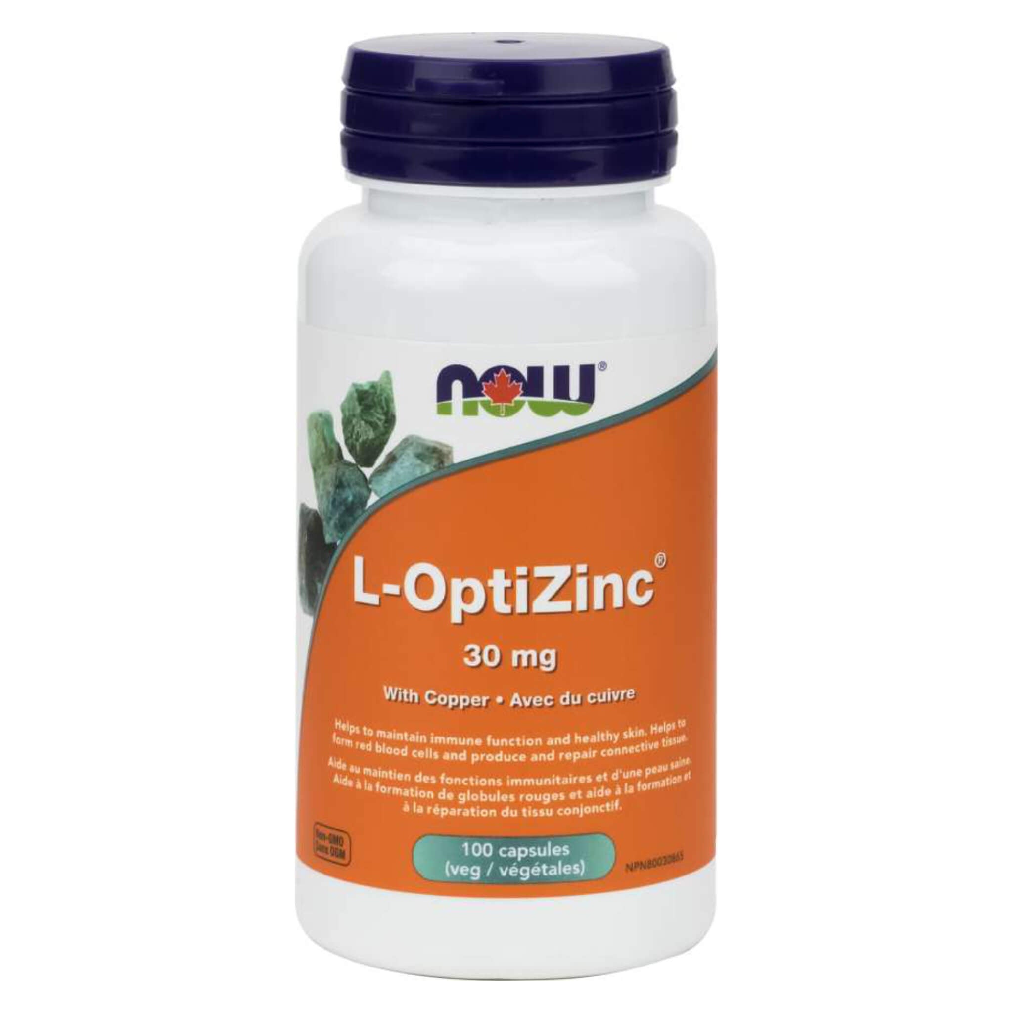 Opti L Zinc Monomethionine 30mg with Copper Supplement - Supports Immune Health, Skin Repair & Metabolism - Ideal for Daily Wellness & Immune Boosting
