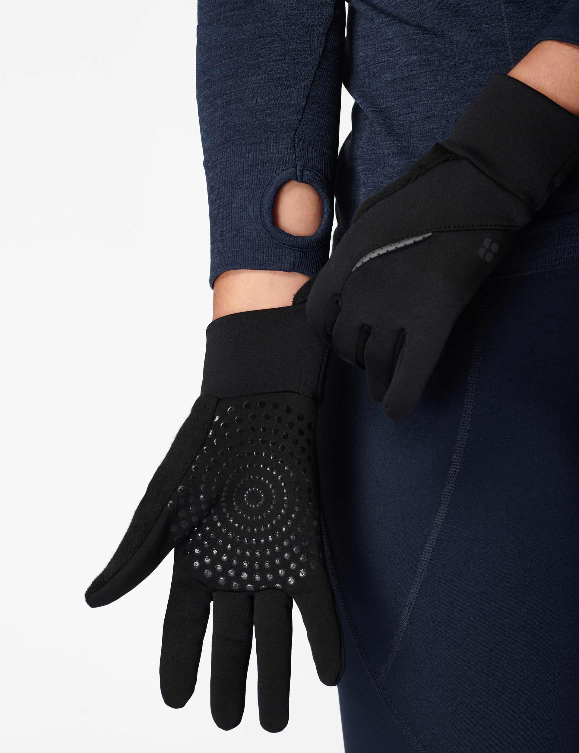 Running Gloves for Men & Women - Black Non-Slip Breathable Workout Gloves for Jogging, Gym, Cycling & Outdoor Sports