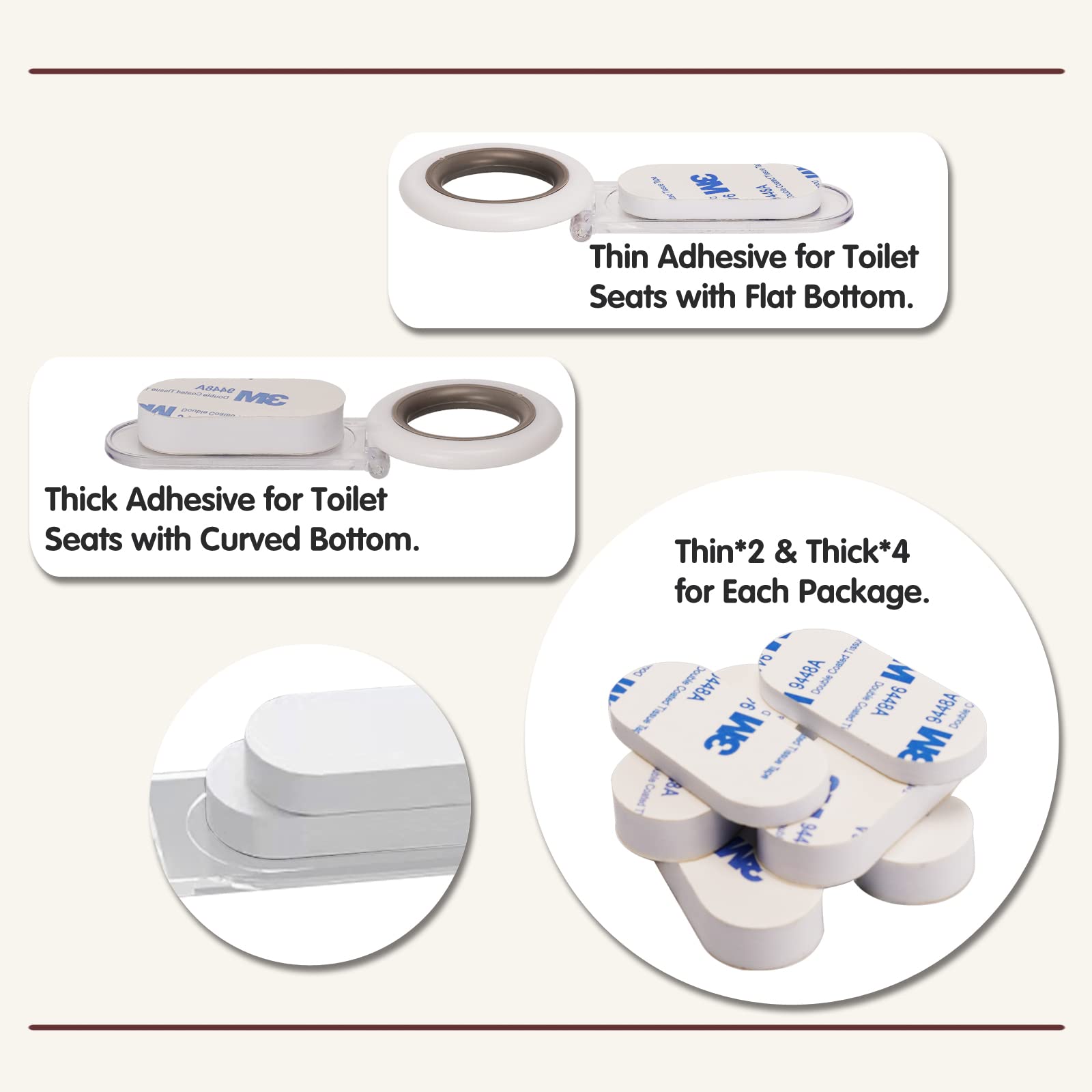 Toilet Seat Lifter 2 Pack - Sanitary Bathroom Accessories for Home & Public Restrooms