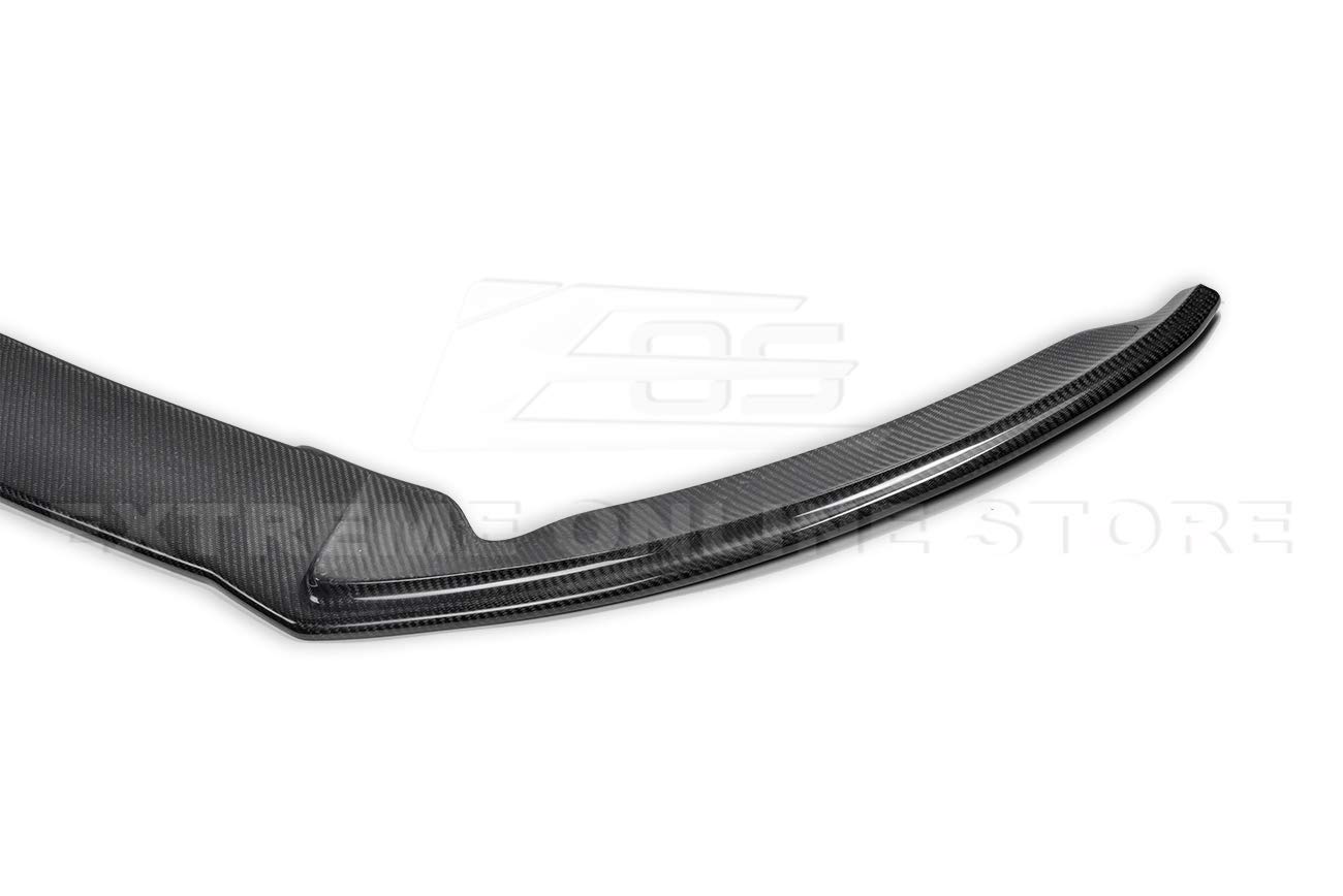 Carbon Fiber Front Bumper Lip Splitter for 2015-2018 Ford Focus ST MK3.5 | Replacement & Add-On Bottom Line | Enhance Sporty Look & Aerodynamics | Perfect for Car Enthusiasts & Street Racing