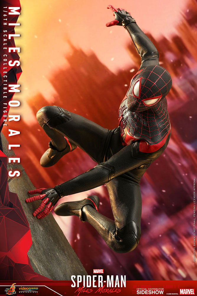 Hot Toys Marvel's Spider-Man Miles Morales 1/6 Scale Collectible Action Figure - Perfect for Display, Gifts, and Marvel Fans Collection