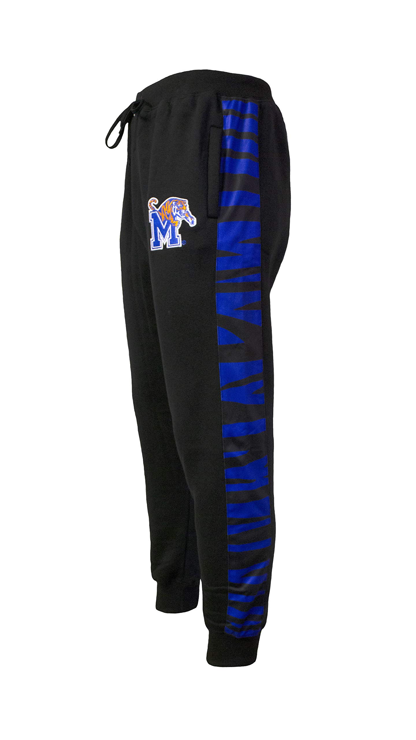 Memphis Tigers NCAA Men's Jogger Pants - Twin Vision Activewear Black Sweatpants for Basketball, Gym & Casual Wear