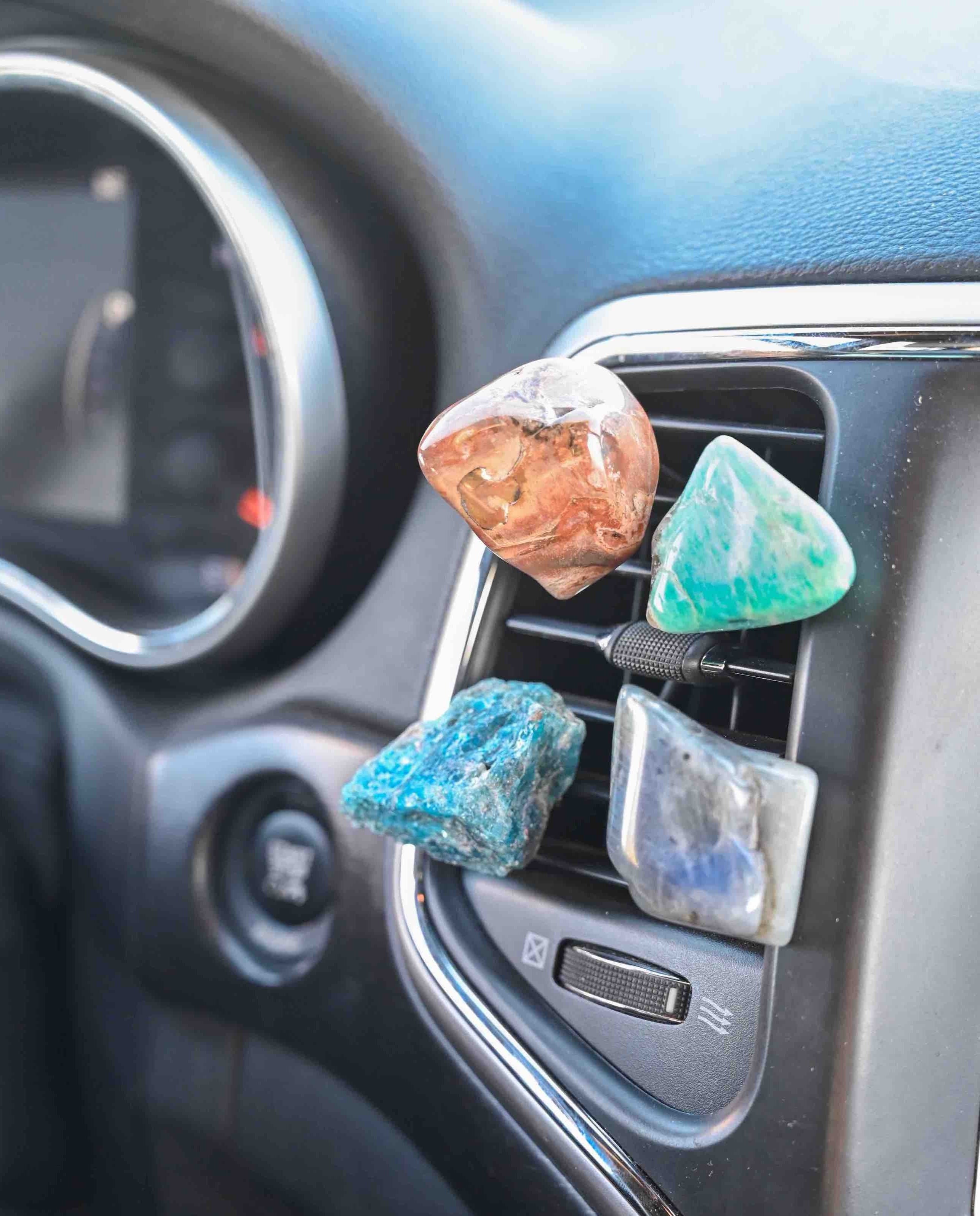 Ride N Style Crystal Car Vent Clips - Elegant Air Freshener Holder for Car, Home & Office - Perfect for Aromatherapy & Fragrance Diffusers