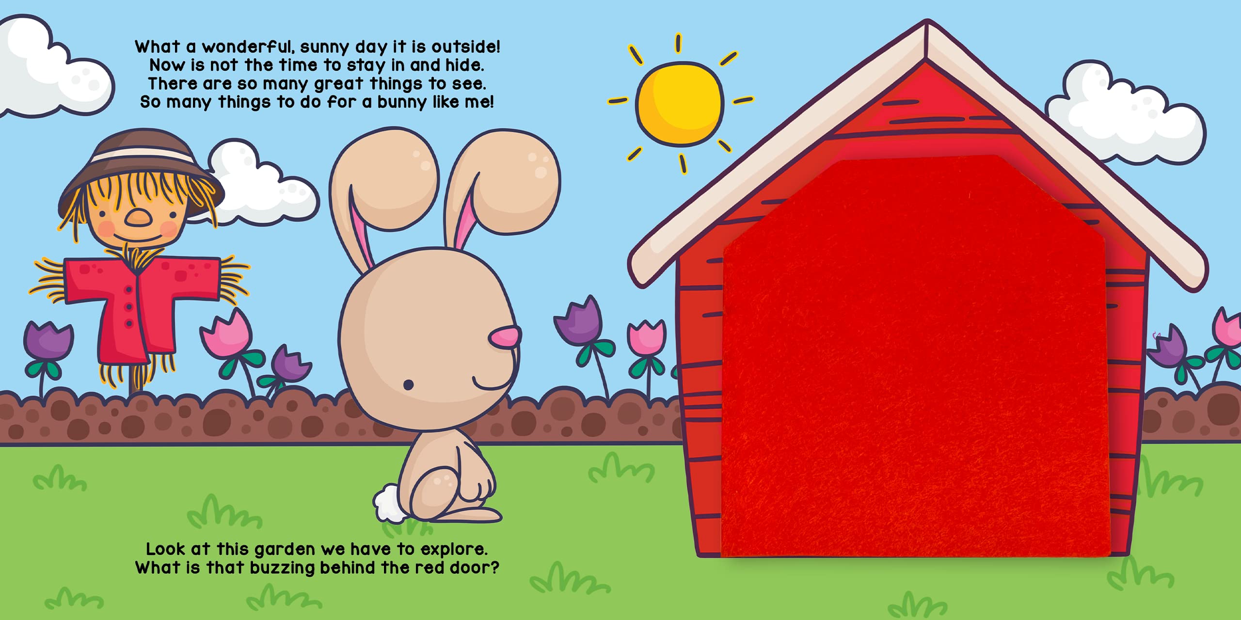 Little Hippo Books Peek and Seek In the Garden - Interactive Touch & Feel Board Book for Toddlers 1-3 Years | Sensory Learning & Early Development Baby Book | Perfect for Bedtime Stories, Playtime & Parent-Child Bonding