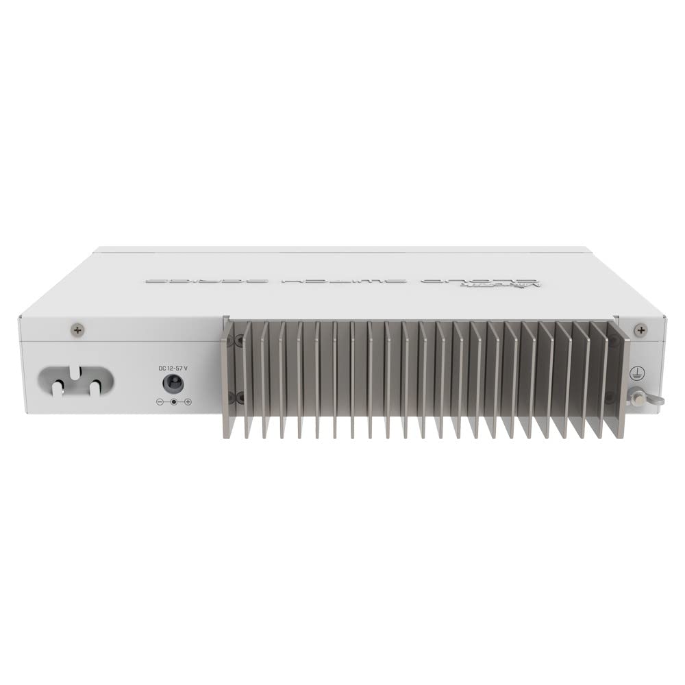 Mikrotik CRS309-1G-8S+ 8-Port 10G SFP+ Managed Switch with Gigabit Ethernet (10/100/1000) & PoE - White | Ideal for Data Centers, Enterprise Networks & High-Speed Connectivity