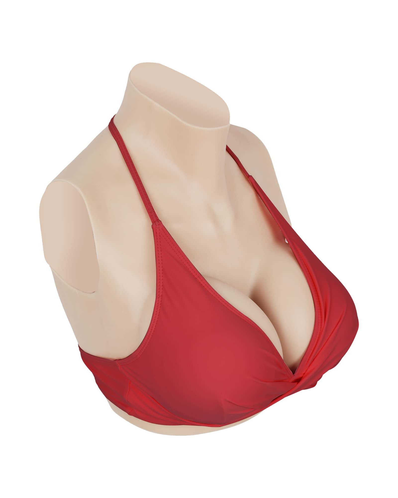 Realistic Silicone Breastplate G Cup - Fake Boobs for Crossdressers, Transgender & Drag Queens | Comfortable Prosthetic Breast Forms for Cosplay, Halloween & Gender Affirmation