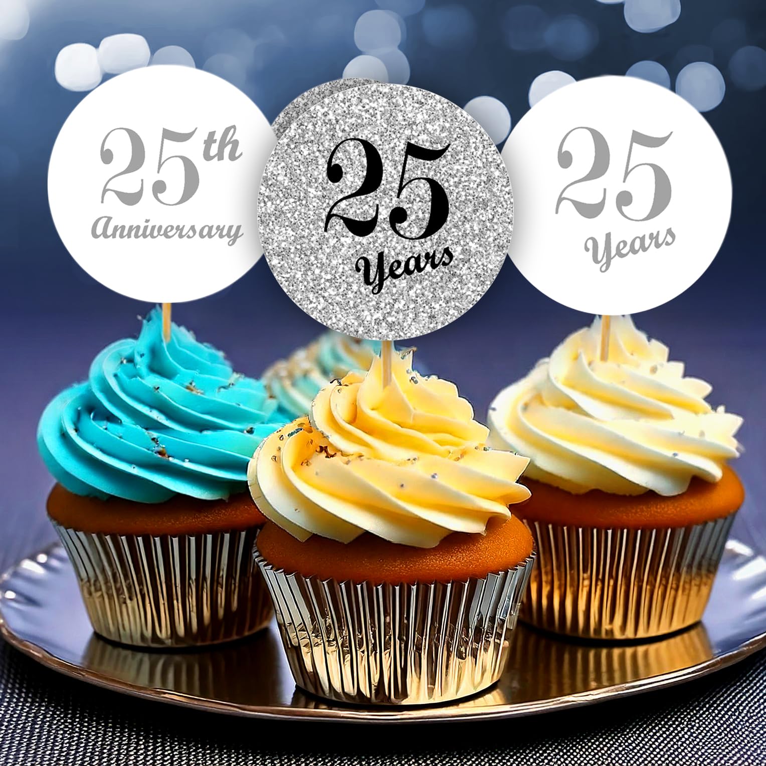 25th Anniversary Chocolate Kisses Stickers - Set of 216 Adhesive Labels for Wedding Anniversary Party Decorations, Favors & Gifts | Made in USA | Perfect for Scrapbooking, Invitations & Romantic Keepsakes