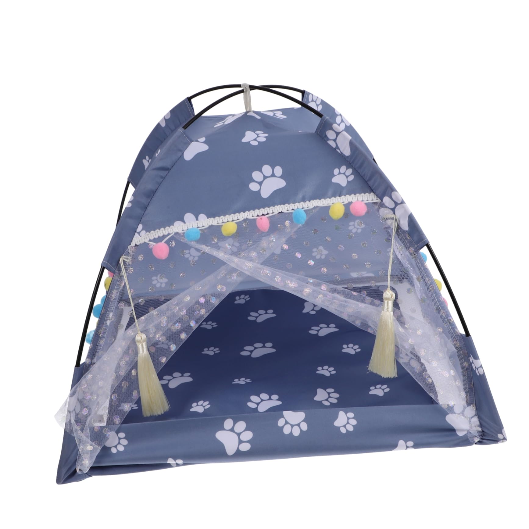Balacoo Pet Tent - Portable Indoor & Outdoor Play Tent for Cats & Small Dogs - Cozy Teepee Bed for Puppies & Kittens - Perfect for Travel, Camping, and Home Use