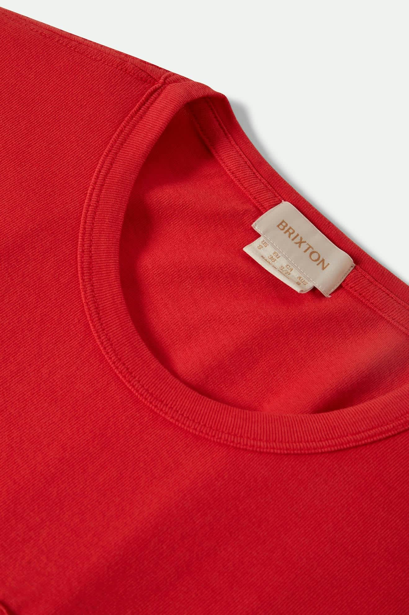 Carefree Organic Cotton Garment-Dyed Perfect Fit T-Shirt for Men & Women - Soft, Breathable & Comfortable - Crimson Red - Ideal for Casual Wear, Outdoors & Everyday Comfort