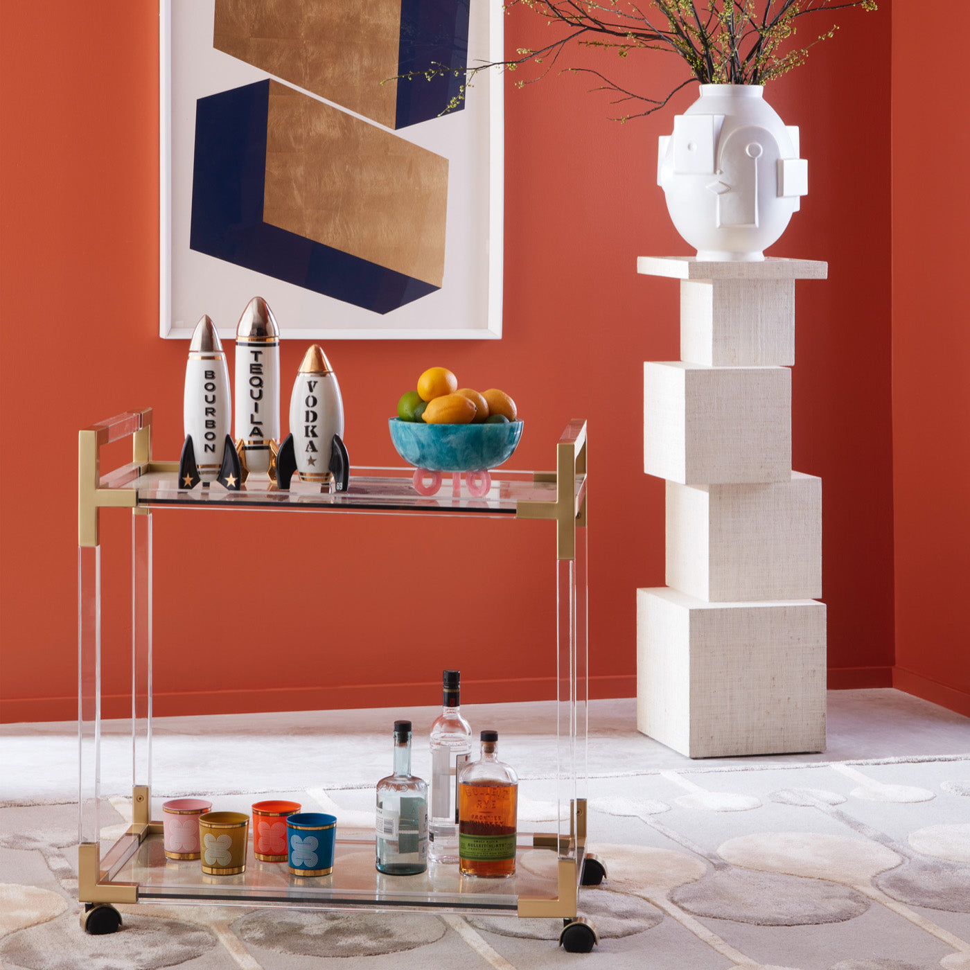 Modernist Pedestal Stand - Minimalist Sculpture Display Base for Home Decor, Art Gallery & Office - Perfect for Showcasing Statues, Vases & Collectibles