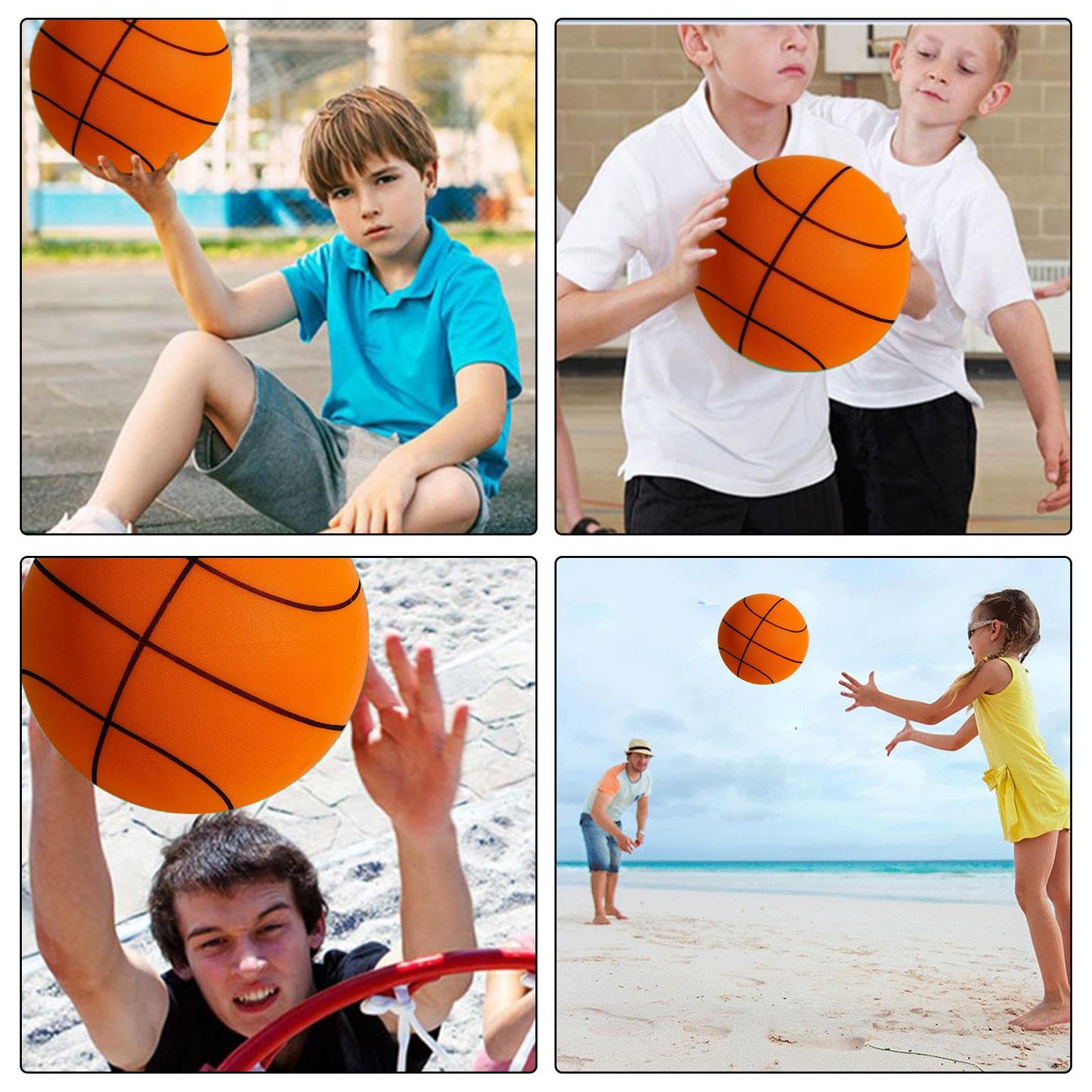 Silent Basketball - Shock Resistant Quiet Ball for Adults | Gym, Home, Indoor Play