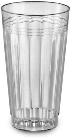 Koyal 16-Oz Clear Heavy Duty Tumbler Glasses - 120-Pack Bulk Set for Restaurants, Cafes & Catering | Durable Drinkware for Iced Coffee, Smoothies & Cocktails