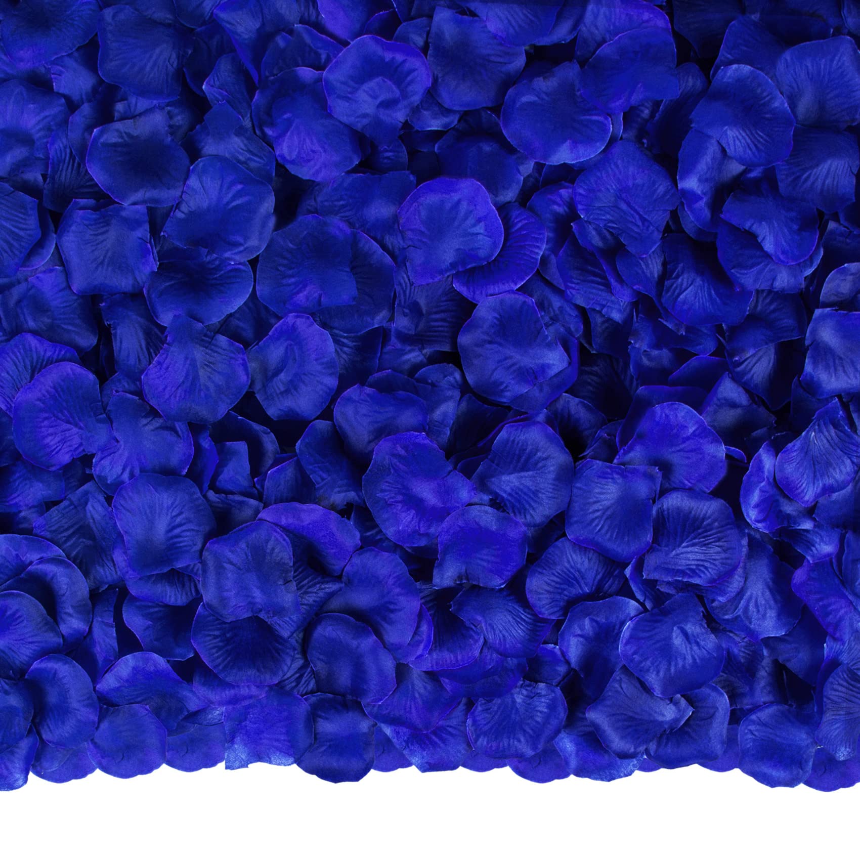 3000 Pcs Artificial Rose Petals - Blue Silk Flowers for Wedding Decor, Valentine's Day, Bridal Shower & Romantic Home Decorations - Perfect for Centerpieces, Aisle Scatter & Table Settings