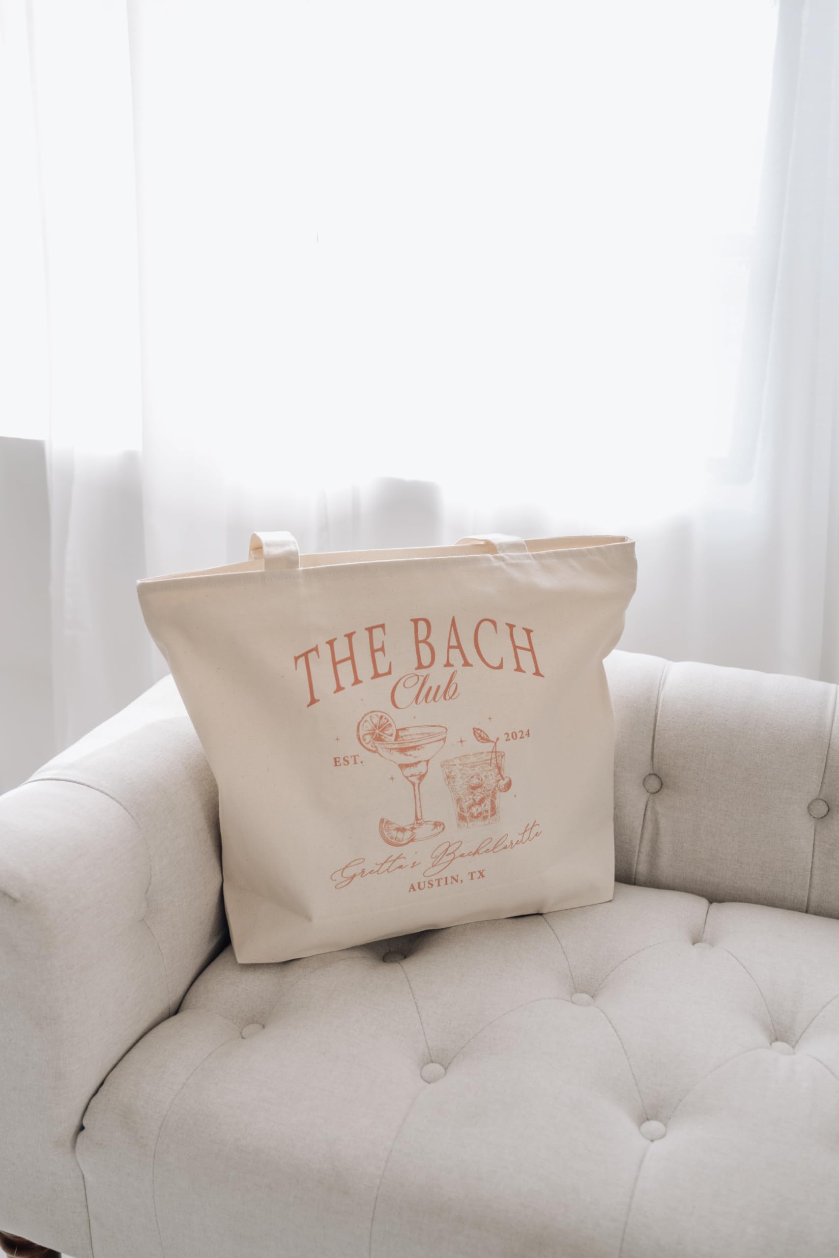 Custom Bachelorette Party Tote Bags - Personalized Bridal Shower Gifts for Bride, Bridesmaids & Maid of Honor - Perfect for Beach Bachelorette Parties & Proposal Gifts