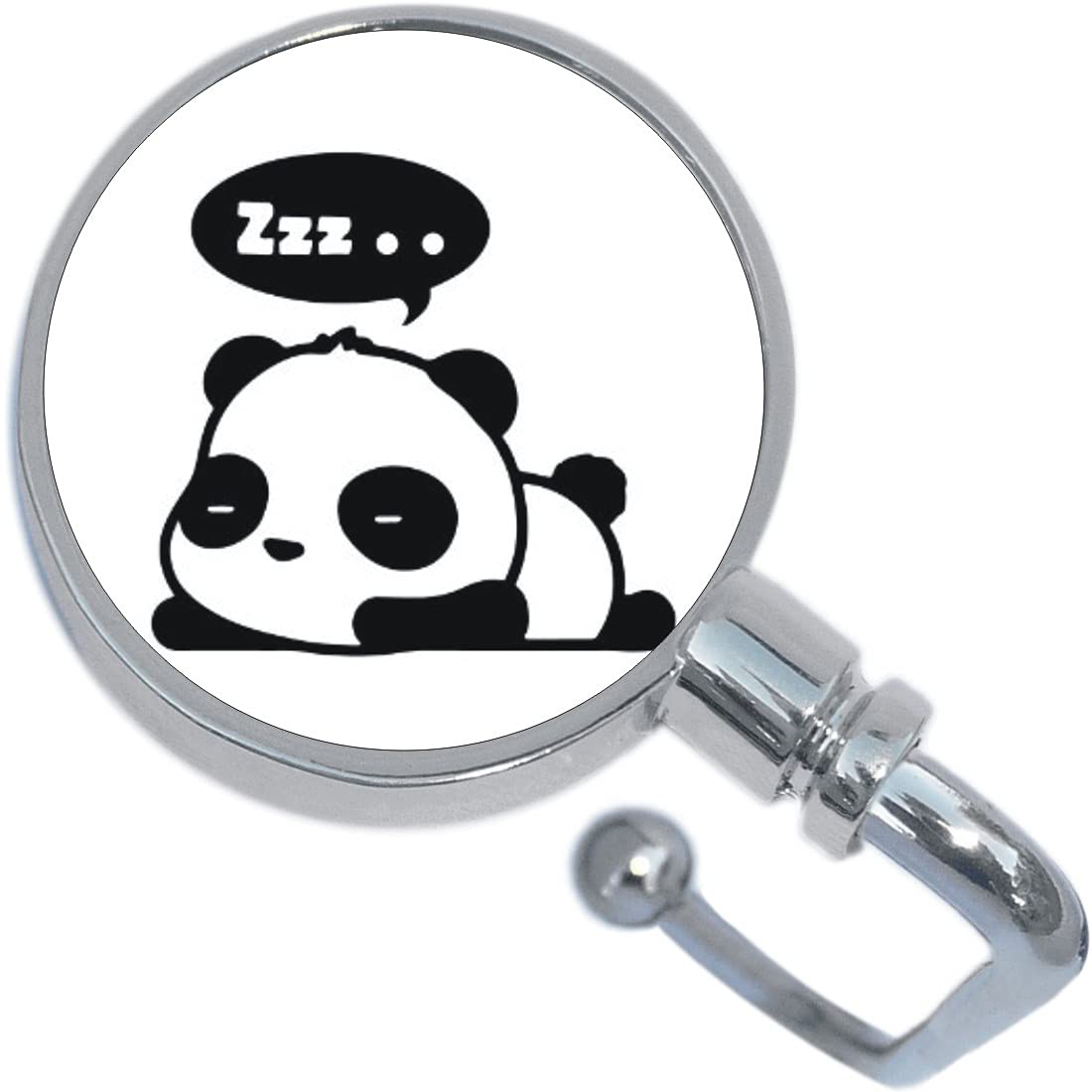 NewCharms Cute Sleepy Panda Purse Hanger - Adorable Animal Handbag Hook for Women & Girls - Perfect for Purses, Totes, Backpacks & Gym Bags (Great Gift Idea)