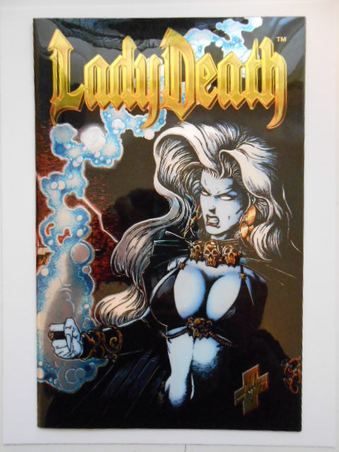 Lady Death #1 Foil Cover Rare VF/NM Comic Book - Collectible Edition for Comic Enthusiasts & Investors | Perfect for Display, Gifts & Comic Book Collections