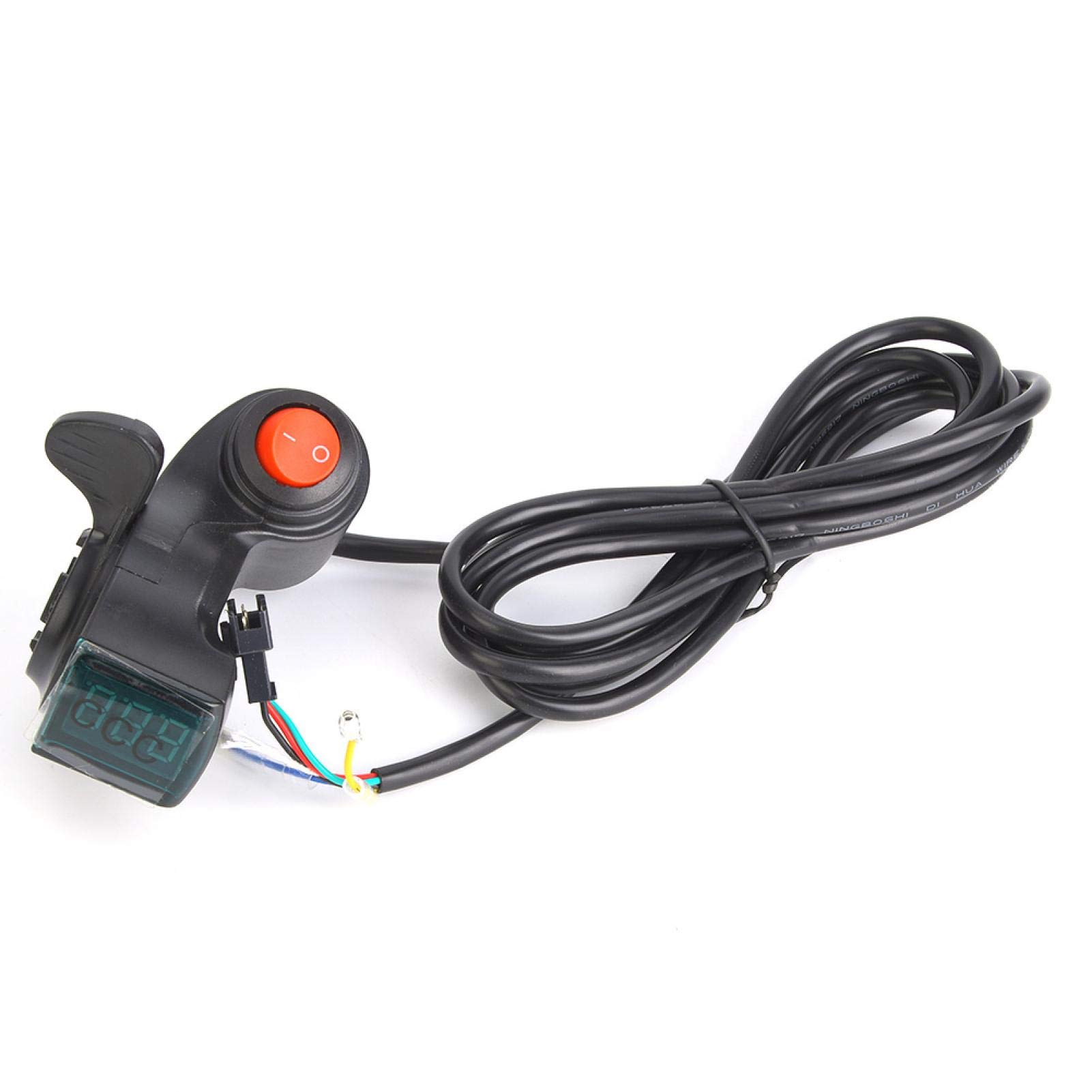 Niiyen Thumb Throttle with LCD Display - Digital Battery Voltage Power Switch for Electric Bike, Scooter & E-Bike - Perfect for Commuting, Off-Road Adventures & Urban Transportation
