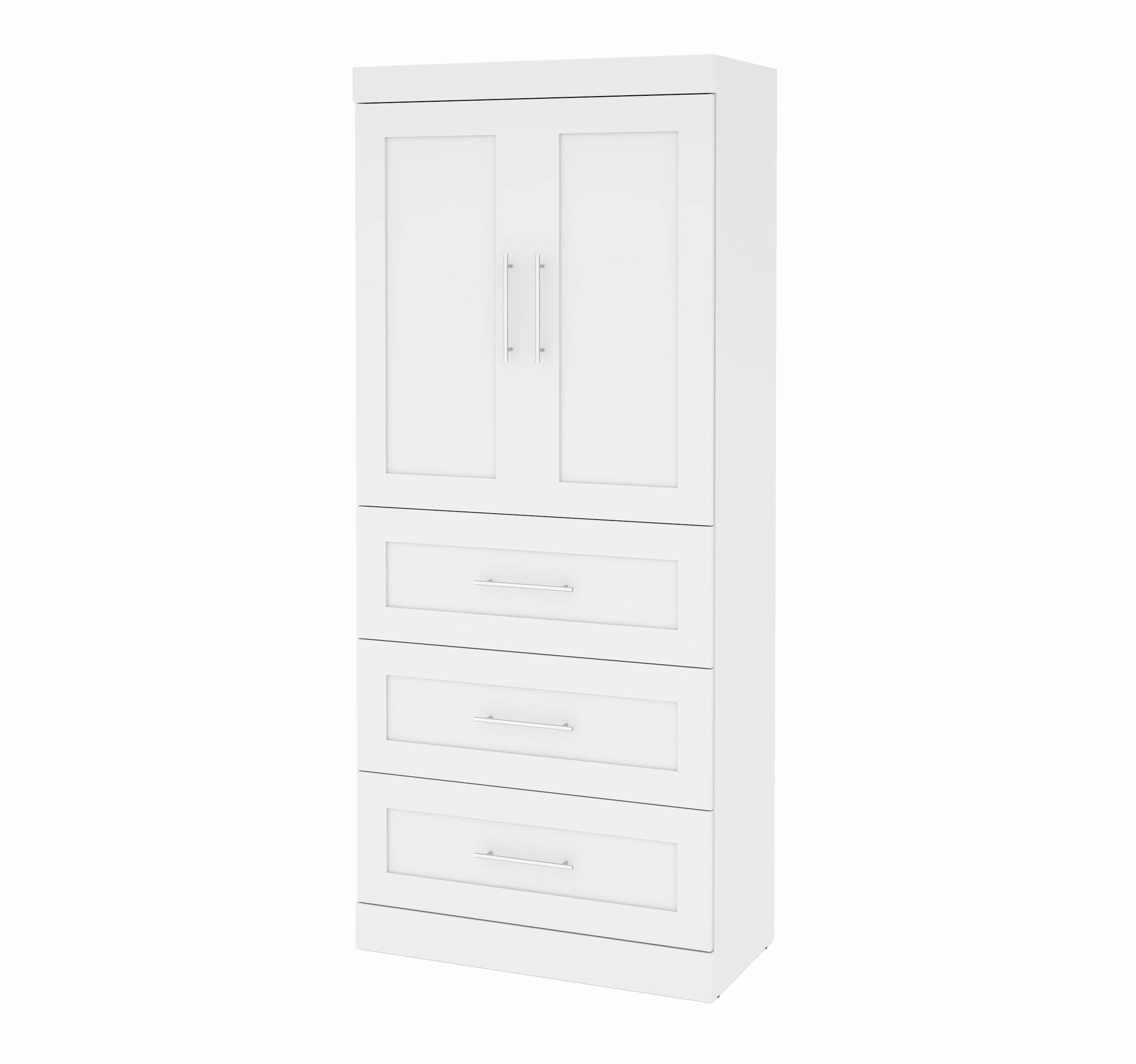36W Wardrobe with 3 Drawers - 5 Color Options for Bedroom, Closet & Storage Organization | Space-Saving Furniture for Small Apartments