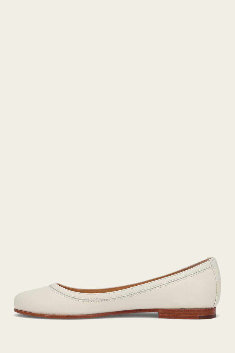 Carson Ballet White Flat Shoes for Women - Comfortable Dance Shoes for Ballet, Jazz, and Modern Dance - Perfect for Dance Classes, Performances, and Practice